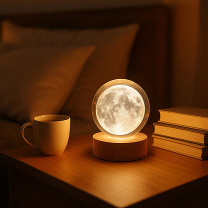 3d Crystal Ball Lamps With Base (1 Pc)