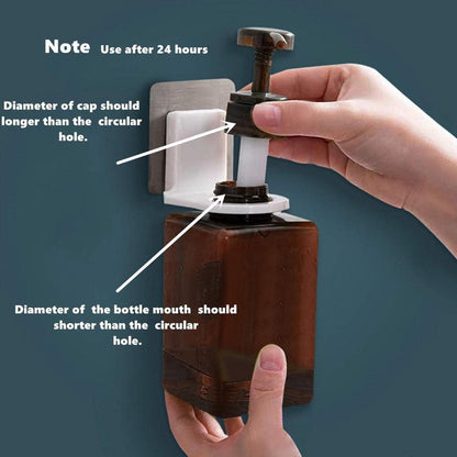 Wall-Mounted Adhesive Hook for Shampoo & Soap, Strong Hold (1pc)