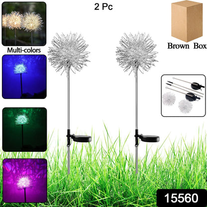 Solar Powered Dandelion Garden Lights (2 Pc)