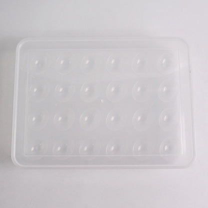 Plastic Egg Storage Container Holder For Refrigerator Egg Tray Holds 24 Eggs (1 Pc)