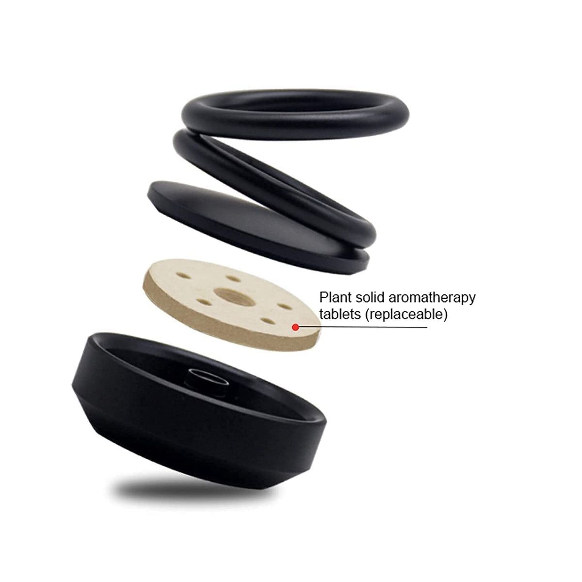Solar Car Aroma Diffuser 360° Rotating Design, Air Freshener for Car, Home, Office