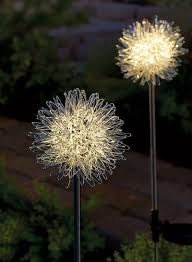 Solar Powered Dandelion Garden Lights (2 Pc)