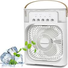 Portable Air Cooler Fan with 7-Color Light – Personal AC Fan