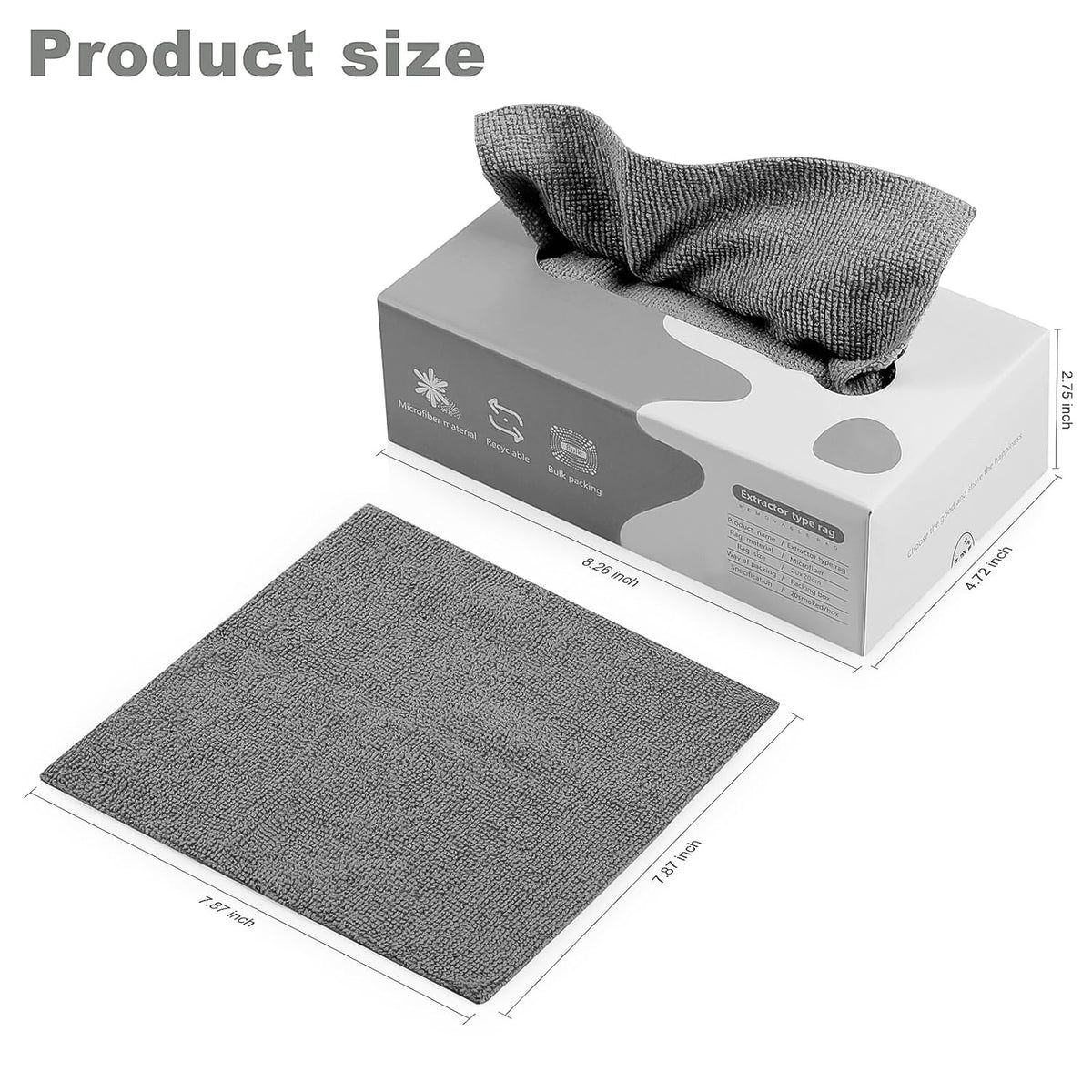Thickened Magic Wipe Home Kitchen Car Multi-functional Cleaning Rag (20 Pc)