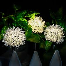 Solar Powered Dandelion Garden Lights (2 Pc)