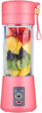 Multi-Purpose Portable USB Electric Juicer 6-Blades, Protein Shaker, Blender Mixer Cup (380 ML)