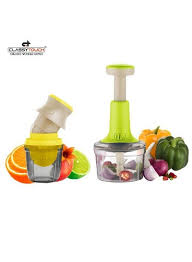 2in1 Press Vegetable Choppers For Kitchen (1100 Ml)