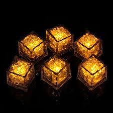 8557solar Ice Cube Shaped Garden Light Ice Cube Shaped Garden Warm Light Outdoor Solar Garden Decorative Lights For Walkway Pathway Backyard Christmas Decoration Parties