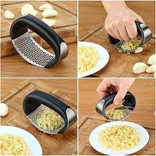2350 Multipurpose Garlic Presser Squeeze Press Crusher Stainless Steel Kitchen Tools Quick Handy Ginger Garlic Crusher
