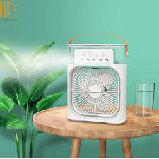 Portable Air Cooler Fan with 7-Color Light – Personal AC Fan