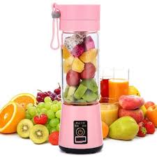 Multi-Purpose Portable USB Electric Juicer 6-Blades, Protein Shaker, Blender Mixer Cup (380 ML)