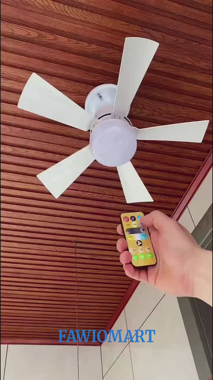17845 Socket Fan Light Original - Cool Light Led Ceiling Fans With Lights And Remote Control Replacement For Lightbulb - Bedroom Kitchen Living Room1000 Lumens 5000 Kelvins Cool Leds (Remote Battery Not Included)