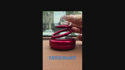 Solar Car Aroma Diffuser 360° Rotating Design, Air Freshener for Car, Home, Office